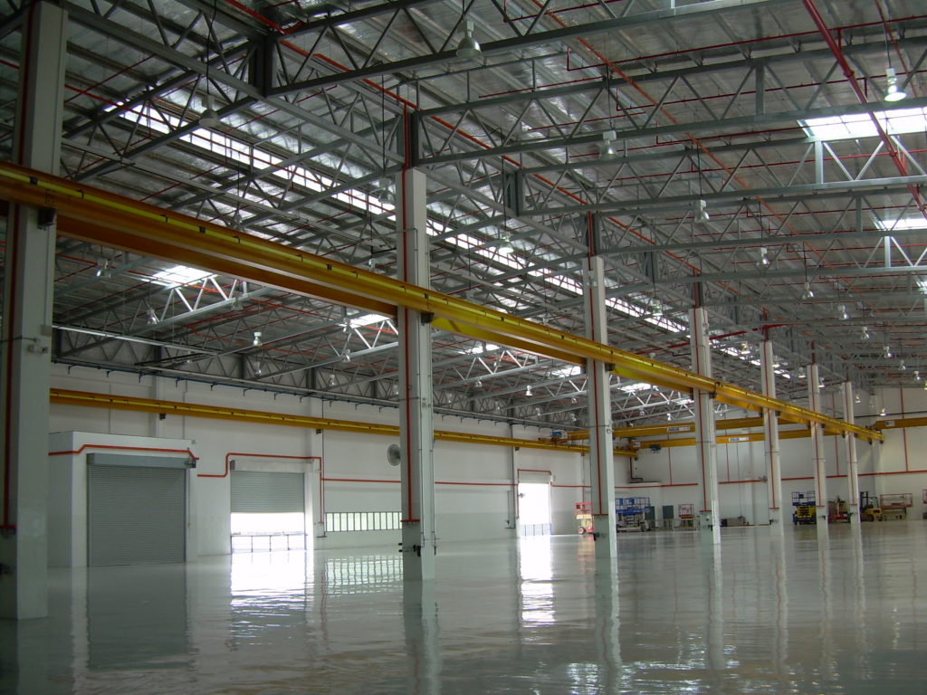 Interior view of NORDAM's Aircraft Repair Factory at Changi North, Singapore